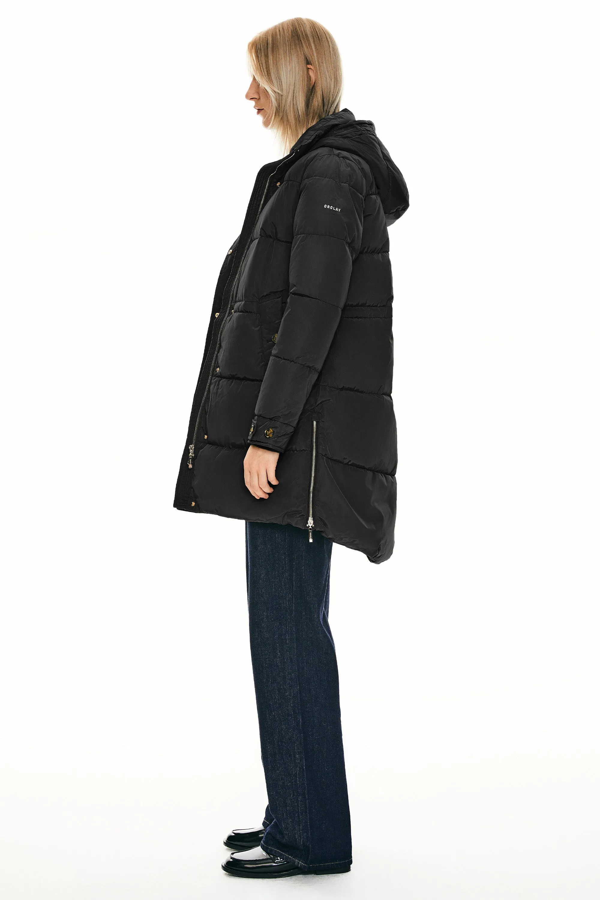 Zipper Winter Thickened Puffer Coat