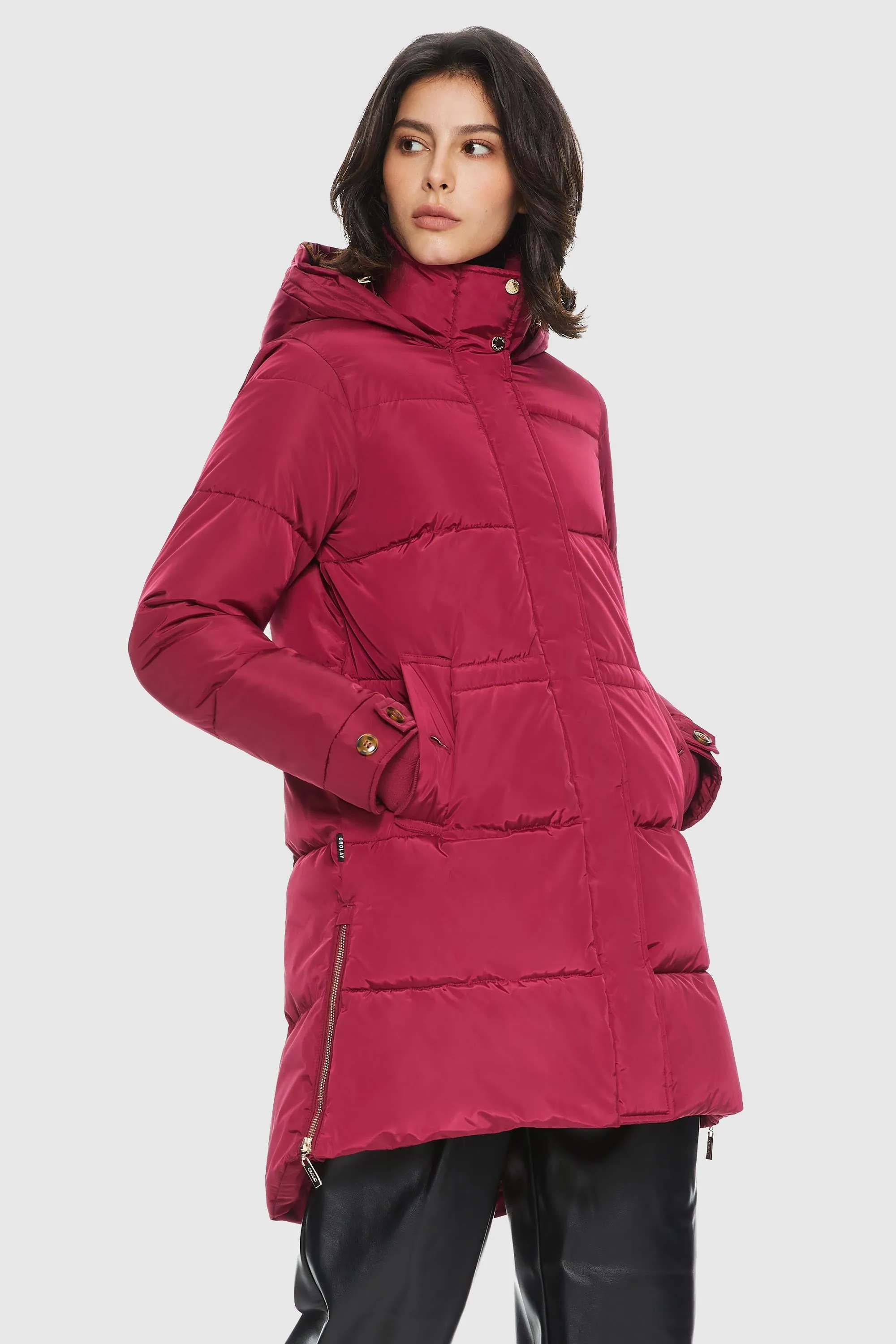 Zipper Winter Thickened Puffer Coat